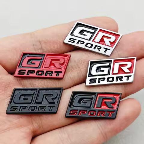 3D Metal Car Steering Wheel GR Sport Interior Logo Badge Emblem Decals Sticker For Toyota 86 CHR SUP