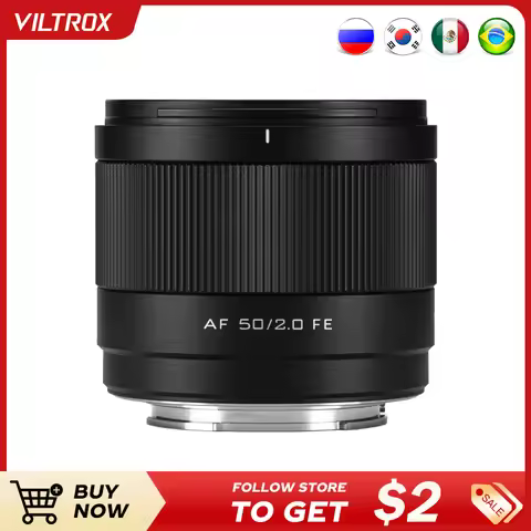 Viltrox AF 50mm F2.0 Full Frame Prime Lens for Sony E A7III A7IV A7V A7RIII A7C Nikon Z Mount Z6 Z7 