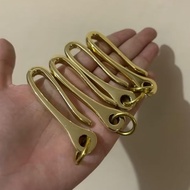 Solid Brass Hardware Fish HOOK Premium Quality Brass Wallet Hook/