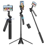 Auto Face Tracking Tripod 360° Rotation, 71" Extendable Phone Tripod Selfie Stick Smart Tracking Pho