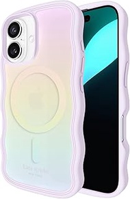 Kate Spade New York iPhone 16 Case - Compatible with MagSafe - Designer Phone Case - Wavy Opal Iride