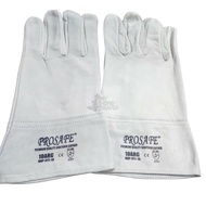 Goatskin Leather 12" Grey Argon Welding Gloves CE EN388 2121 Certified