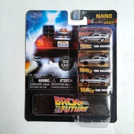 JADA-Back to the Future Movie Mini Car Set-Deronin DMC Boy Car Miniature Toy