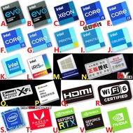 Original 11th Generation core i7 i5 i3 win10 Sticker Notebook HDMI Desktop Computer cpu Label