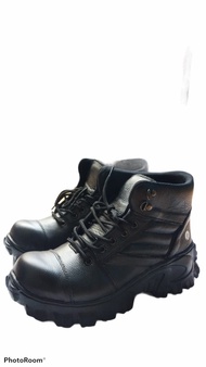 Dblues Sepatu Safety Boots Pria Ujung Besi Spatu Sefty Boot Kulit Modern