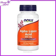 NOW Foods - α-硫辛酸(ALA)250毫克 60粒素食膠囊 [香港行貨] 此日期前最佳:2028年06月30日