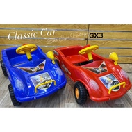 TRICYCLE PUSH CAR CLASSIC CAR OLD SCHOOL KERETA TOLAK KANAK-KANAK BABY PUSH CAR TOY KERETA TOLAK BUD