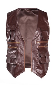 Mens Owen Cosplay Grady Costume Vest Halloween Leather Jacket
