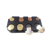 Euro Coin Box Euro Coin Classification Storage Plastic Coin Purse European Travel Multicolor