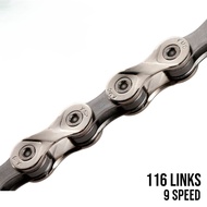 KMC X9 116link 9-speed bicycle chain, folding bicycle chain, MTB, 9-speed roadbike