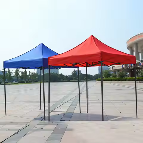 Foldable Tent Top Cloth Rainproof Canopy Top Cover Replacement Four-Corner Tent Cloth Outdoor Paraso
