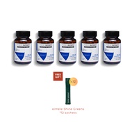 Readystock Theronomic Tribiotic Gut Shield x 5 Bottles + 12 sachets eimele shine green