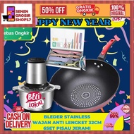 LOKAL Sn PACKAGE A1 BUY LOCAL HAPPY HAMPERS (1PCS MEDICAL STONE Wok, STRAW KNIFE SET, BLENDER CHOPPE