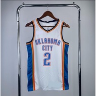 [Hot pressed]Oklahoma City Thunder Basketball Jersey With LOGO Williams Westbrook Holmgren Alexander
