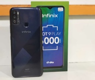 second infinix hot 9 play 4/64 fullset normal