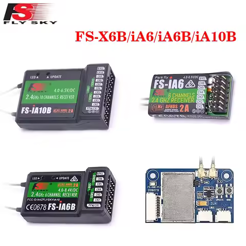 FlySky FS-iA6 FS-iA6B FS-iA10B FS-X6B Receiver For FS-i6 i6X i6S i10 TH9A Transmisor RC Control Remo