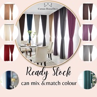 Ramadan &amp; Raya 2023 Deco Langsir Rumah sliding,pintu bilik, tingkap Blackout semi kain tebal langsir siap jahit ready st