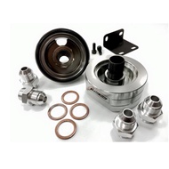 Works Engineering Oil Filter / Oil Cooler Relocation Adaptor Kit AN10