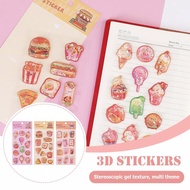 Magical Shaker Stickers For Journaling 3d Liquid & Glitter Effect, Fun Diy Decoration For A9c7