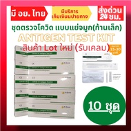 เซ็ต10เทส ชุดตรวจโควิด-19 ชุดตรวจATK แบบตรวจจมูก Antigen Test Kit ชุดตรวจแบบจมูก