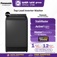 PANASONIC 15.5KG POWERFUL CLEAN & CONVENIENT TOP LOAD WASHING MACHINE NA-FD155X3BT   WAH LEE STORE