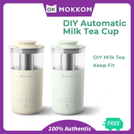 Mokkom 5 in 1 Automatic Electric Coffee Maker Portable Multifunction Milk Tea Machine Milk Frother Tea Maker DIY Milk Tea Coffee 350ml
