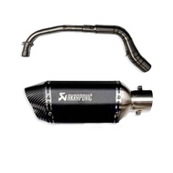 คอท่อ Honda Wave 100S วัสดุแสตนเลสเกรด304 + ปลายท่อ Ak Shorty 2 รู ฟรีแคทลดเสียง