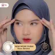 Softlens NEW MORE DUBAI 14.5 MM OCRE BROWN MINUS -0.50 S.D -6.00 by CTK / Softlens Warna