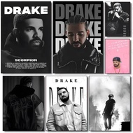 High-Resolution Wall Art Print Of Legendary Musician D-Aubrey Drake-Mt Hip-Hop Posters For Home, Bed