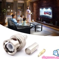 ELEGA 5 Pack 10 Pack BNC Male Crimp Connector BNC Male Plug Crimp Connector BNC Type Solder Converte
