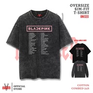 MACDEER BLACKPINK DEADLINE Oversize slimfit washed tshirt longsleeve black t-shirt BLACKPINK-30