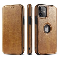 [Woo Fashion Case] เคสโทรศัพท์หนังพลิกแม่เหล็กสำหรับ iPhone 12 13 11 Pro Max XR XS X 7 8 Plus SE 2020 14ฝาหลังกันกระแทก
