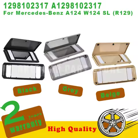 New A1298102317 For Mercedes-Benz A124 W124 SL (R129) Convertible Sun Visor Interior Make-up Mirror 