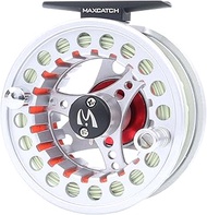 M MAXIMUMCATCH Maxcatch ECO Pre-Loaded Fly Fishing Reel Aluminum Body with Fly Line, Backing, Leader