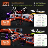 [ READY STOCK  ] KANICEN NIX MUSHROOM JIG HEAD GELI GELI SOFT PLASTIC MATA KAIL SOFT PLASTIK