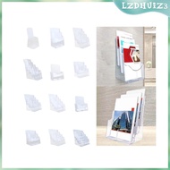 [lzdhuiz3] Acrylic Brochure Holder Brochure Display Stand,Gifts Document Paper Literature Holder Magazines Holder for Pamphlet Reception