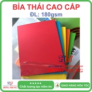[SALE] Xấp 100 tờ Bìa Thái cao cấp A4  Xanh Dương/ Xanh Lá/ Vàng/Cam/ đỏ Loại đậm màu Bìa Cứng A4 đị