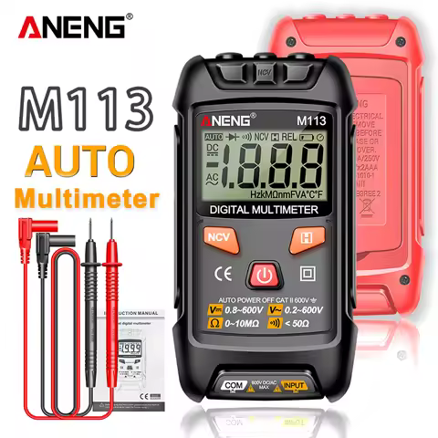 Mini Digital Multimeter Instruments ANENG M113 AC/DC Voltage Meter 1999 Counts Multimetro Ohm NCV El