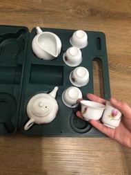 旅行茶具組 攜帶式茶具組 茶壺+聞香杯+茶杯