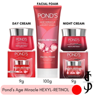 Pond's Age Miracle Day Cream 10g &amp; Pond's Age Miracle Night Cream 10g - Pond's Age Miracle Facial Treatment Cleanserr 100g