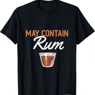 Funny May Contain Rum Drink Alcoholic Beverage Rum T-Shirt