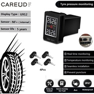 Careud U912 Car Wireless Tyre Pressure Monitoring System Built-in Sensor LCD Display for Toyota Mazda Honda nissan Tpms