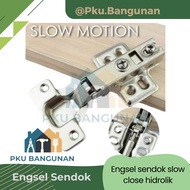 Slow motion hydraulic hinge spoon hinge 2 pcs soft closing hydraulic spoon hinges