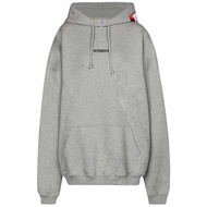 22SS Red Label Sticker 100% Cotton EU Size Vetements Hoodie