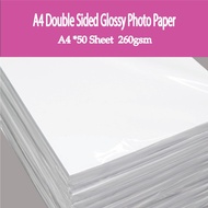 Ready Stock A4 Double sided Inkjet Photo Glossy Paper 180gsm 200 gsm 260 gsm 300 gsm