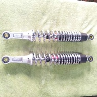 MOTORCYCLE REAR SHOCK FOR SUZUKI SMASH110/115 SILVER/BLACK 340mm