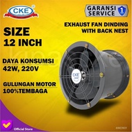 DRUM FAN 12 INCH CKE DRUM BLOWER TABUNG AXIAL DRUM BLOWER GEDUNG - CHARLESSTORE5