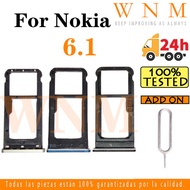 For Nokia 6.1 Sim Card Tray Sim Card Slot Holder Card Holder Reader SD Slot Adapter Replacement Part