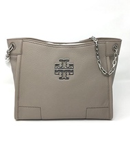 Tory Burch Britten Small Slouchy Tote In French Grey Style 390570817