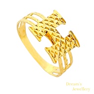 Cincin H Emas 916 Original / H Ring 916 Gold Original Dreams Jewellery